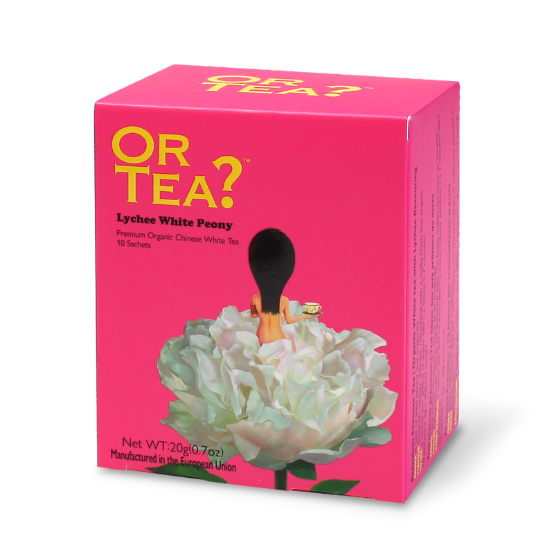 Lychee White Peony thee  "Or tea? witte thee - Lychee White Peony  "Or tea? thé blanc