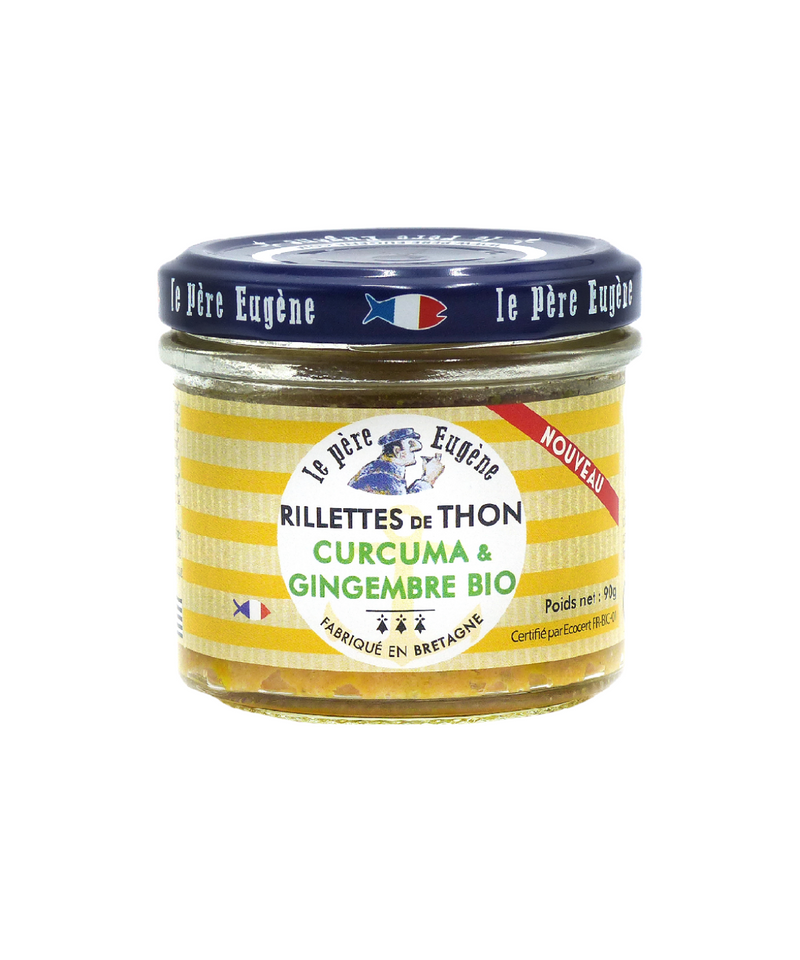 Rillettes van tonijn met kurkuma en biologische gember Le Père Eugène